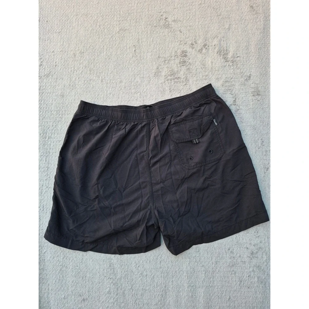Tommy Bahama Relax Mens Black Swim Trunks Board Shorts Mesh Liner L 5in Inseam